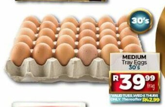 Take 'n Pay Medium Tray Eggs 30's offer