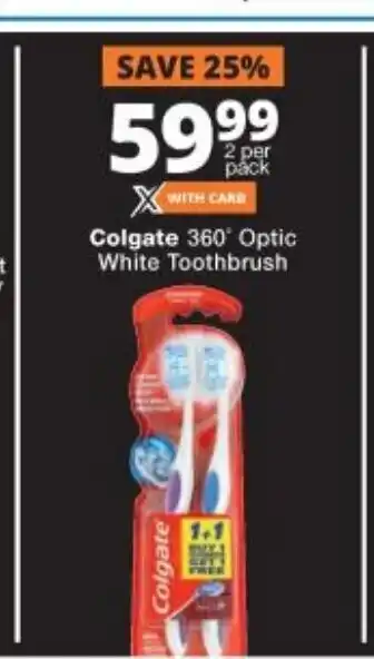 Colgate 360' Optic White Toothbrush