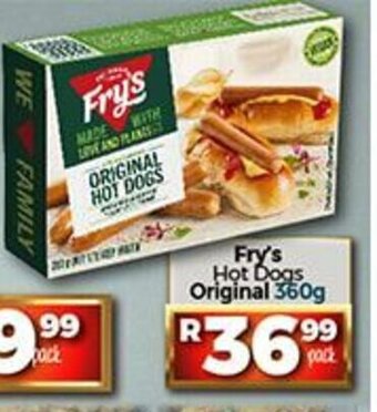 Take 'n Pay Fry's Hot Dogs Original 360g offer