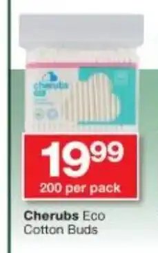 Checkers Cherubs Eco Cotton Buds 200 per pack offer