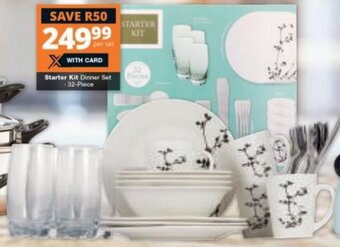 Checkers Starter Kit Dinner Set 32-Piece offer
