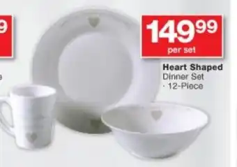 Checkers Heart Shaped Dinner Set 12-Piece offer
