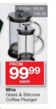 Checkers Mila Glass & Silicone Coffee Plunger offer
