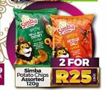 Take 'n Pay Simba Potato Chips Assorted 120g offer