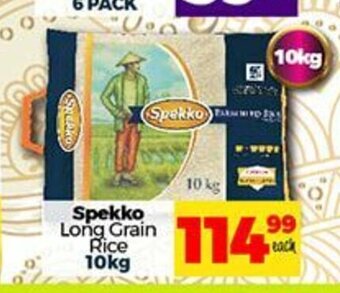 Take 'n Pay Spekko Long Grain Rice 10kg offer