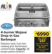 Builders Warehouse Alva 4 Burner Mojave Drop In Gas Barbeque offer