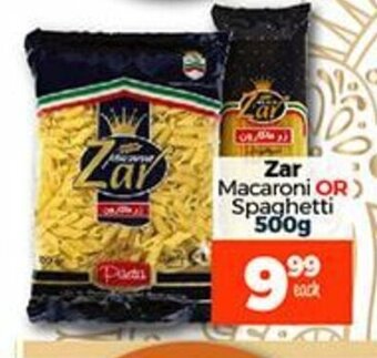 Take 'n Pay Zar Macaroni or Spaghetti 500g offer