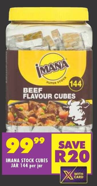 Shoprite IMANA STOCK CUBES JAR 144 per jar offer