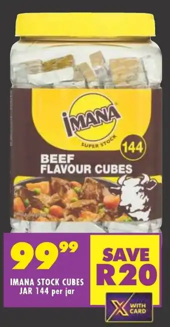 Shoprite IMANA STOCK CUBES JAR 144 per jar offer