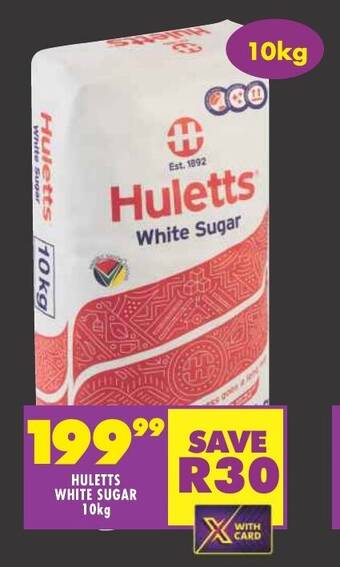 Shoprite HULETTS WHITE SUGAR 10kg offer