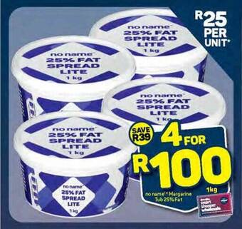 Pick n Pay No Name Margarine Tub 25% Fat 1kg offer