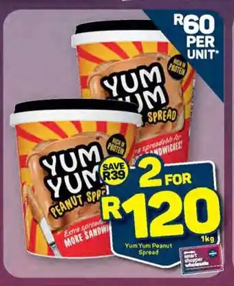 Pick n Pay Yum Yum Peanut Spread 1kg offer