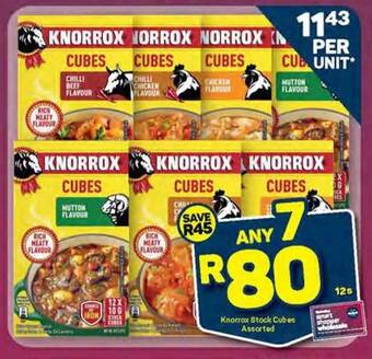 Pick n Pay Knorrox Stock Cubes Assorted 12s offer