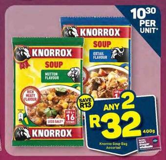 Pick n Pay Knorrax Soup Bag Assorted offer