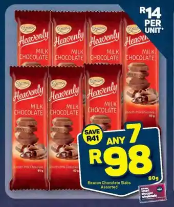Pick n Pay Beacon Chocolate Slabs Assorted offer