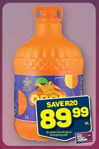 Pick n Pay Brookes Oros Original Orange Squash 5L offer