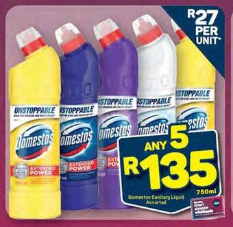 Pick n Pay Domestos Sanitary Liquid Assorted 750ml offer
