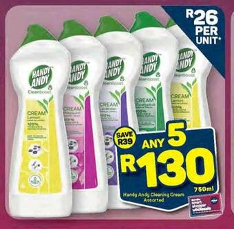 Pick n Pay Handy Andy Cleaning Cream Assorted 750ml offer