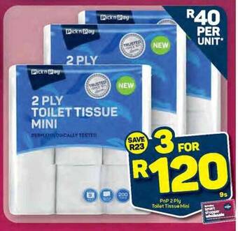 Pick n Pay PnP 2 Ply Toilet Tissue Mini offer