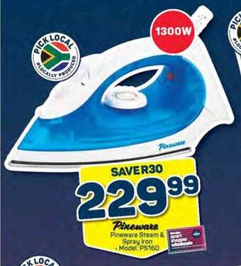 Pick n Pay Pineware Steam & Spray Iron offer