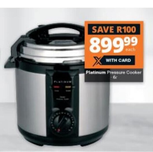 Platinum Pressure Cooker offer at Checkers