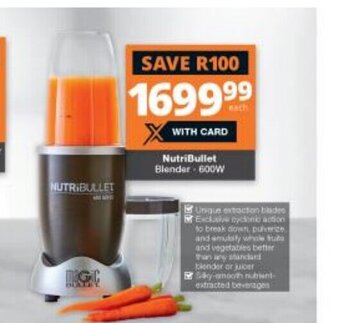 Checkers NutriBullet Blender 600W offer
