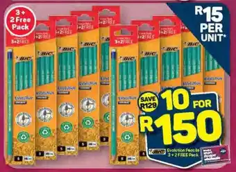 Pick n Pay BIC Evolution Pencils 3+2 FREE Pack offer