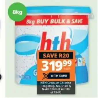Checkers HTH Granular Chlorine offer