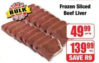 Boxer Frozen Sliced Beef Liver 3kg offer