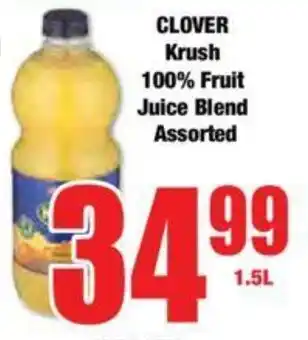 Boxer CLOVER Krush 100% Fruit Juice Blend Assorted offer