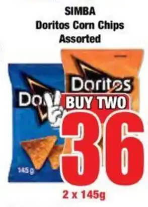 Boxer SIMBA Doritos Corn Chips Assorted offer