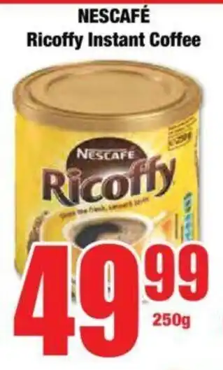 Boxer NESCAFÉ Ricoffy Instant Coffee offer