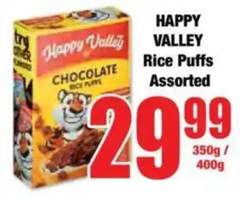 Boxer HAPPY VALLEY Rice Puffs Assorted offer