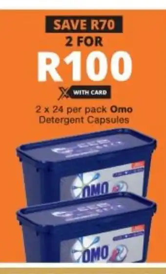 2x24 per pack Omo Detergent Capsules