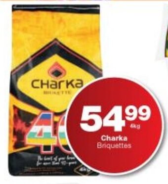 Checkers Charka Briquettes 4kg offer