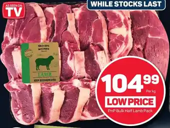 Pick n Pay PnP Bulk Half Lamb Pack offer