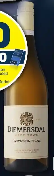 Diemersdal Sauvignon Blanc or Ros Unwooded Chardonnay or Cabernet Sauvignon Merlot 750ml Each