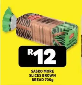 Usave SASKO MORE SLICES BROWN BREAD 700g offer