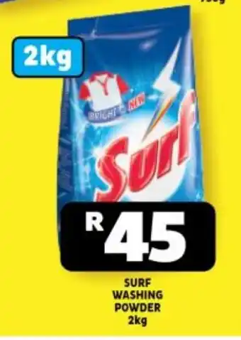 Usave SURF WASHING POWDER 2kg offer
