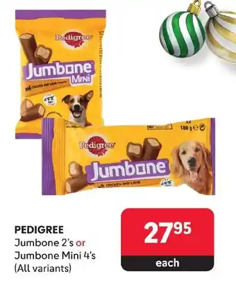 Makro PEDIGREE Jumbone 2's or Jumbone Mini 4's (All variants) offer