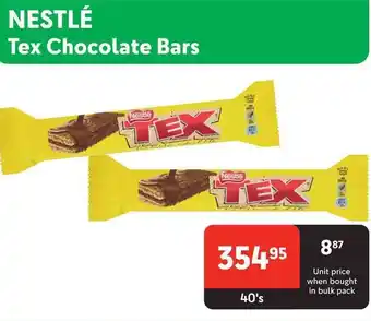 Makro NESTLÉ Tex Chocolate Bars offer