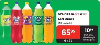 Makro SPARLETTA or TWIST Soft Drinks offer