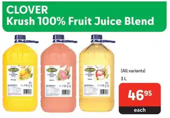 CLOVER Krush 100% Fruit Juice Blend