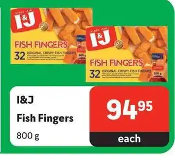1&J Fish Fingers 800g