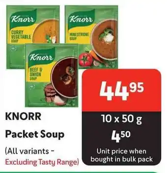 Makro KNORR Packet Soup offer