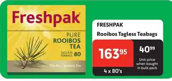 Makro FRESHPAK Rooibos Tagless Teabags offer