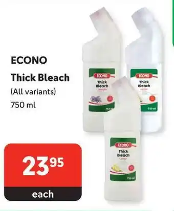 Makro ECONO Thick Bleach (All variants) 750ml offer