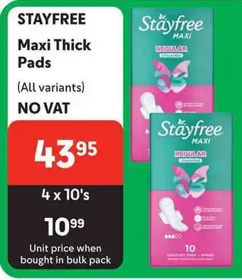 Makro STAYFREE Maxi Thick Pads (All variants) offer