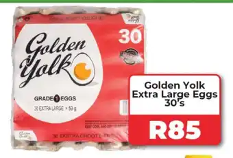 Golden Yolk Extra Large Eggs 30's