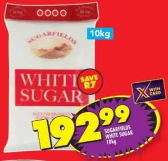 Shoprite SUGARFIELDS WHITE SUGAR 10kg offer